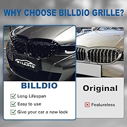 BILLDIO G20 Grill - Black Kidney Grille Compatible