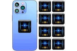SJHPLZJYER 8 Pieces of Cell Phone Protection Neutralizers Stickers, Blockers Equipment Stickers for All Phones Tablets Laptops Computer WiFi All Devices Black