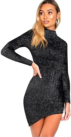 linda asymmetric bodycon dress