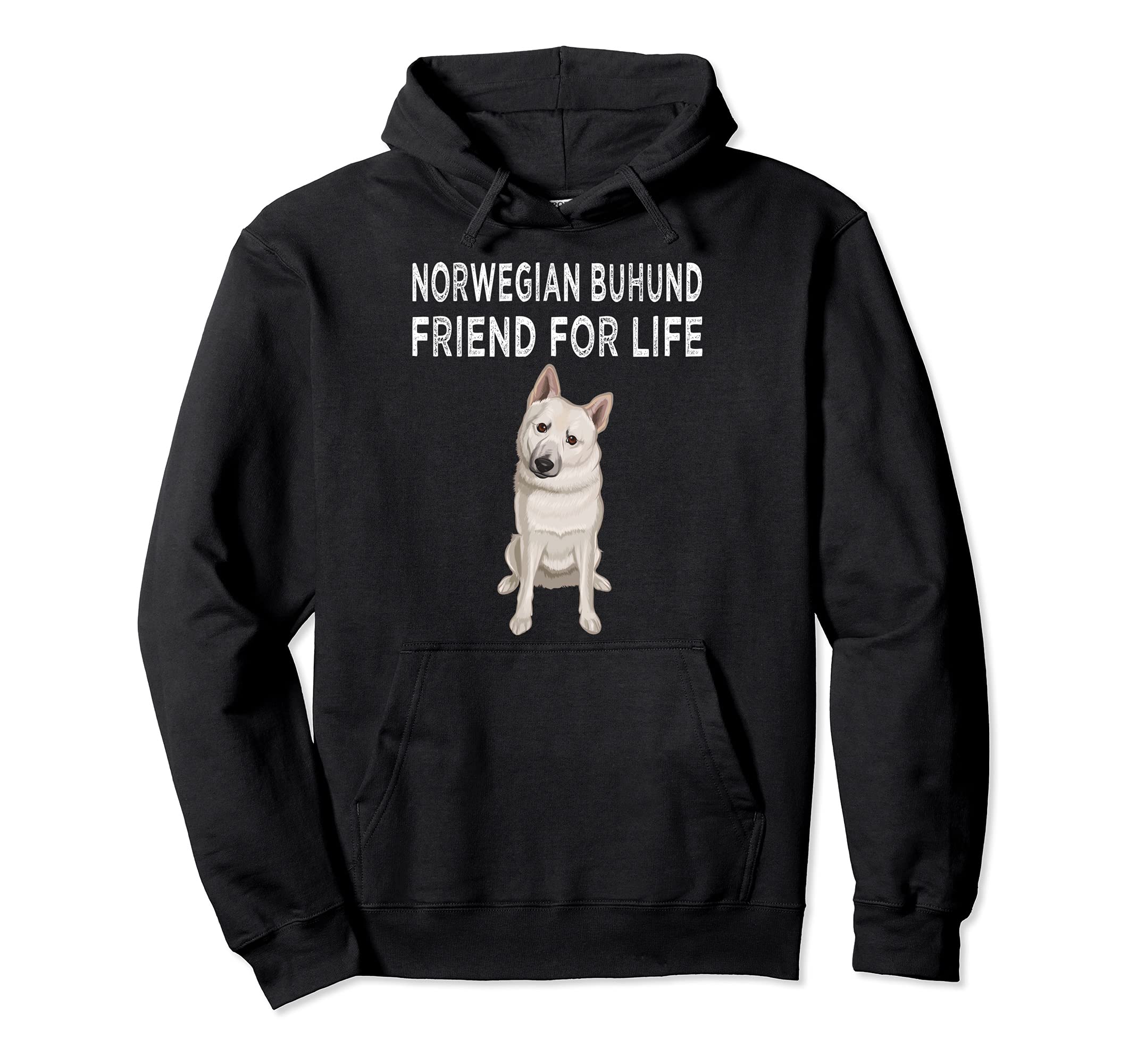 Norwegian Buhund Friend For Life Dog Lover Friendship Pullover Hoodie