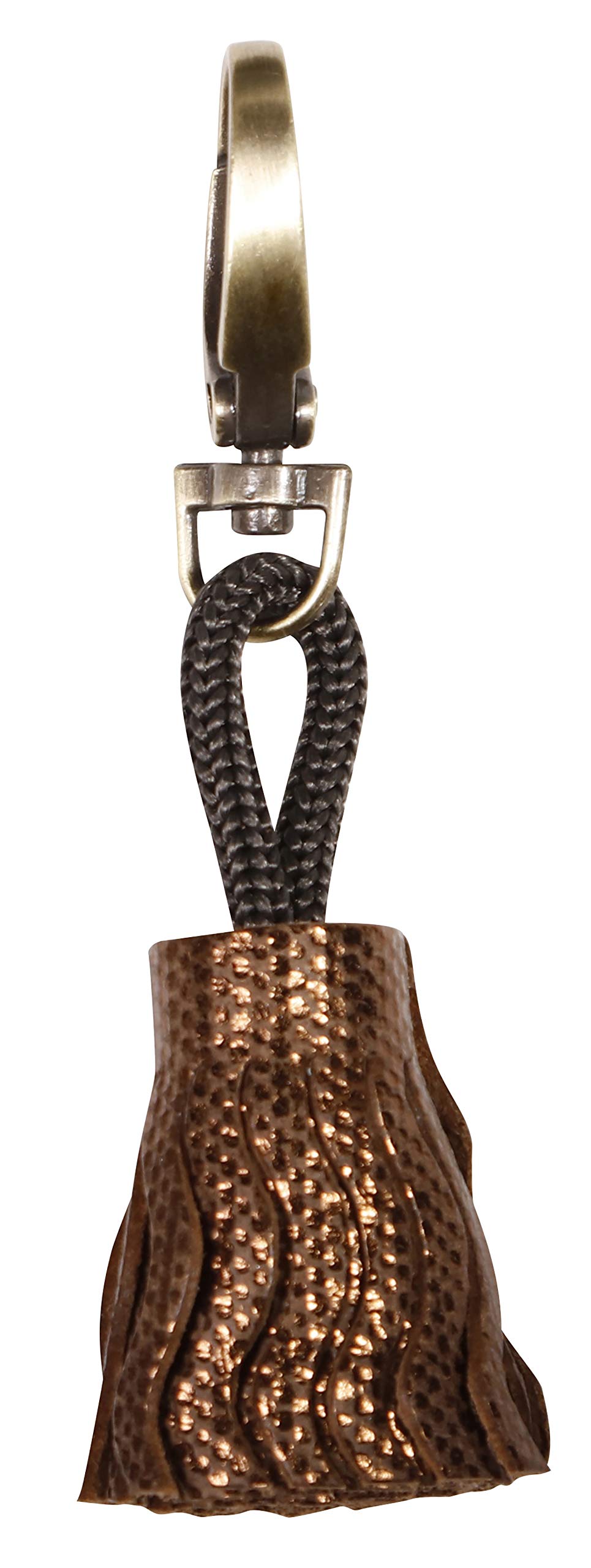 Clairefontaine 410063C - One Kleo-Pathra key ring - Dimensions: 4x2.5 cm - Made of Genuine Lambskin - Bronze Colour - Multi-Functional - Practical, Durable