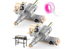 Catilon Griddle Gas Burner Control Valve Replacement for Blackstone 22 Inch Gas Grill Griddle 1666 1813 1842, BBQ Grill Gas Valve Clamp on Style Valve-2 Pack