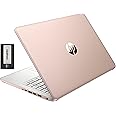 HP Stream 14" HD BrightView Laptop, Intel Celeron N4120, 16GB RAM, 416GB Storage (128GB eMMC + 288GB Docking Station Set), Intel UHD Graphics, 720p Camera, Wi-Fi, 1 Year Office 365, Win 11 S, Gold