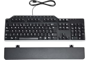 Dell KB522 Business Keyboard Multimedia 104 Keys Full Sized Keyboard with USB Hub & Palmrest – Brazilian Layout Compatible MP