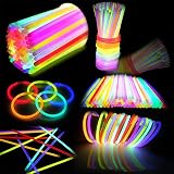 JOYIN 100 Pcs Glow Sticks 8in Glowsticks Party Accessories 7 Colors view 7