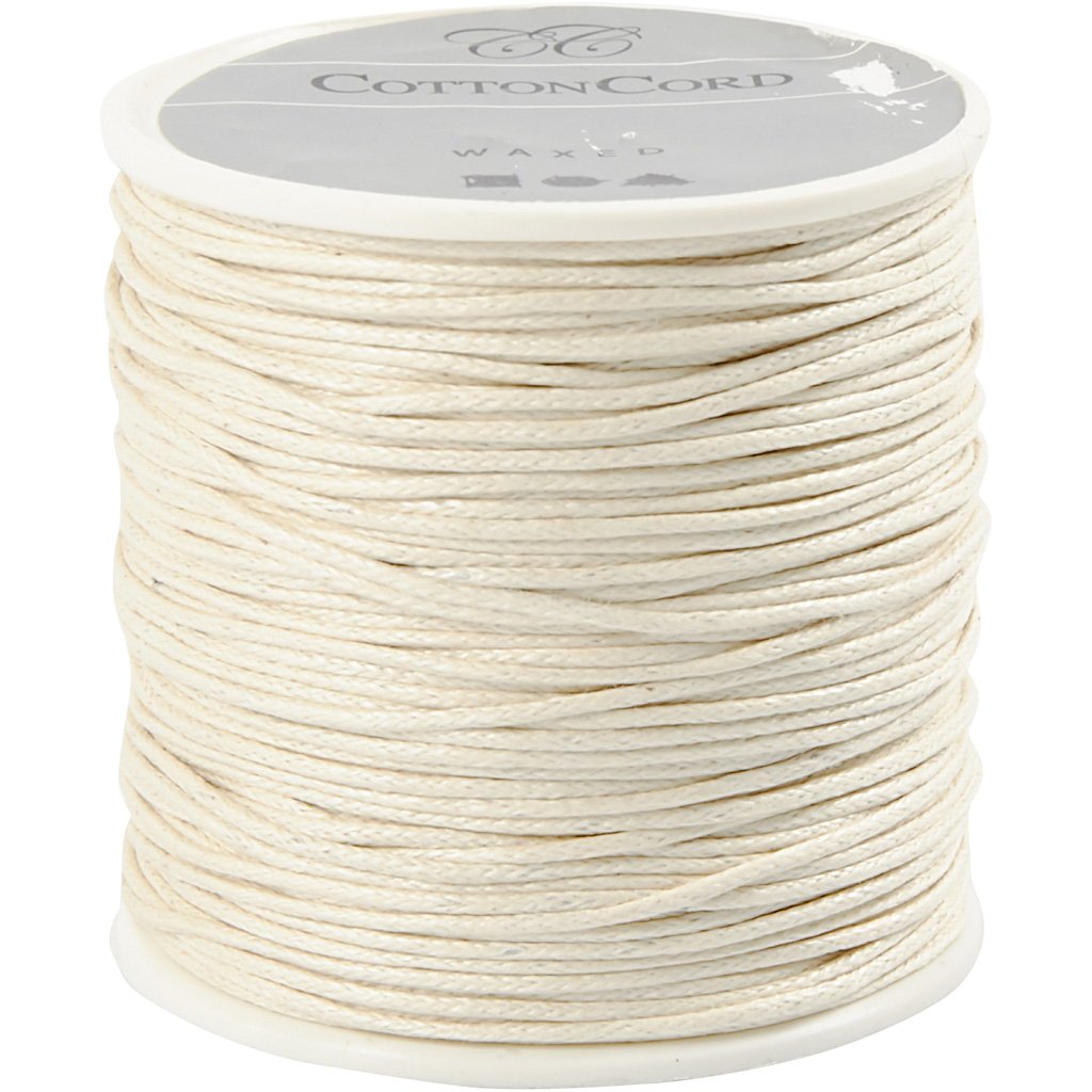 Cotton Cord, 1 mm, off-white, 40m