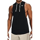 Project Titan Men's Icon Cut Off Workout Hoodies Gym Muscle Tank Shirts Sleeveless Training Hoodies