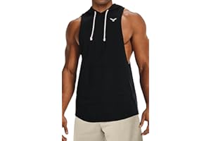 Project Titan Men's Icon Cut Off Workout Hoodies Gym Muscle Tank Shirts Sleeveless Training Hoodies