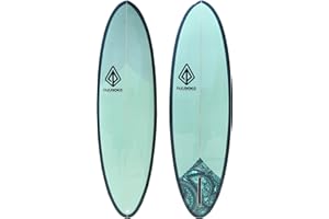 Paragon Surfboards Fiberglass Surfboard | Fun & Easy to Ride Retro Egg | Single Fin Performance Surf Board | Ideal for Intermediate Surfers | 6'6"x 22.06"x 2.75"