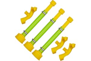 Glowentix 3 PCS 11.75" Gas Can Spout Replacement Compatible with Midwest Scepter Gas Cans PVC Gas Can Nozzle Fit for 1/2/5/10 Gallon Fuel Jugs that feature 1.75"-1.8" Threads Anti-Spill Gas Jug Hose