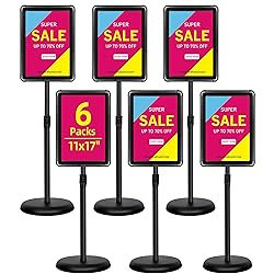 VAIIGO 6-Packs Sign Holder Stand for Display 11x17