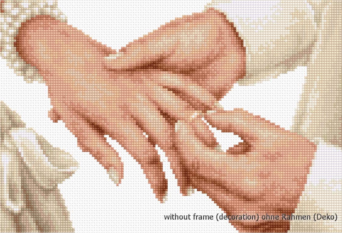 Luca-S Forever Wedding Ring Counted Cross Stitch Kit, Multi-Colour