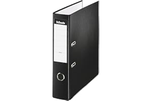 Esselte 829768 - Black Arch Folder Foolscap Size, Spin: 75mm