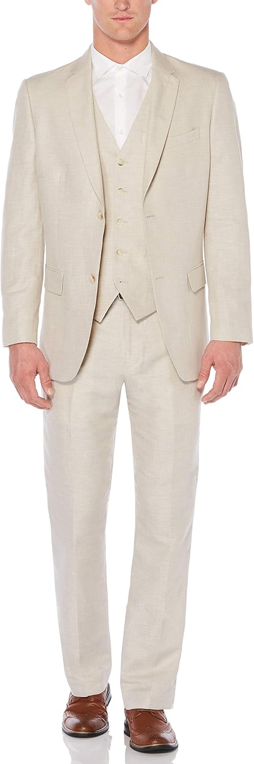 Perry Ellis Men's Linen Suit Jacket at  Men’s Clothing store