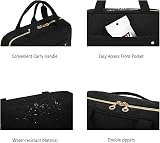 Bagsmart Hanging Toiletry Bag Large Capacity Travel Cosmetic Organizer Black view 6