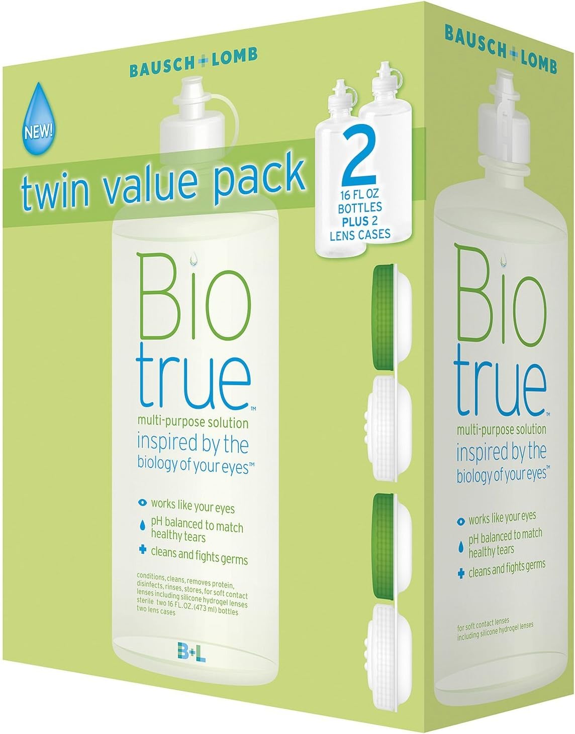 Biotrue Multi-Purpose Solution, 4PacK (16 oz Each) B@kgSR1