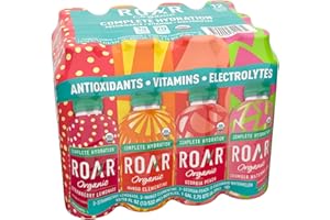 ROAR ORGANIC ROAR Complete Hydration Organic Variety Pack - Electrolyte Drinks Loaded with Vitamins C, B5, B12 - Hydrating Beverage Non-GMO, Gluten-Free - 12 pc
