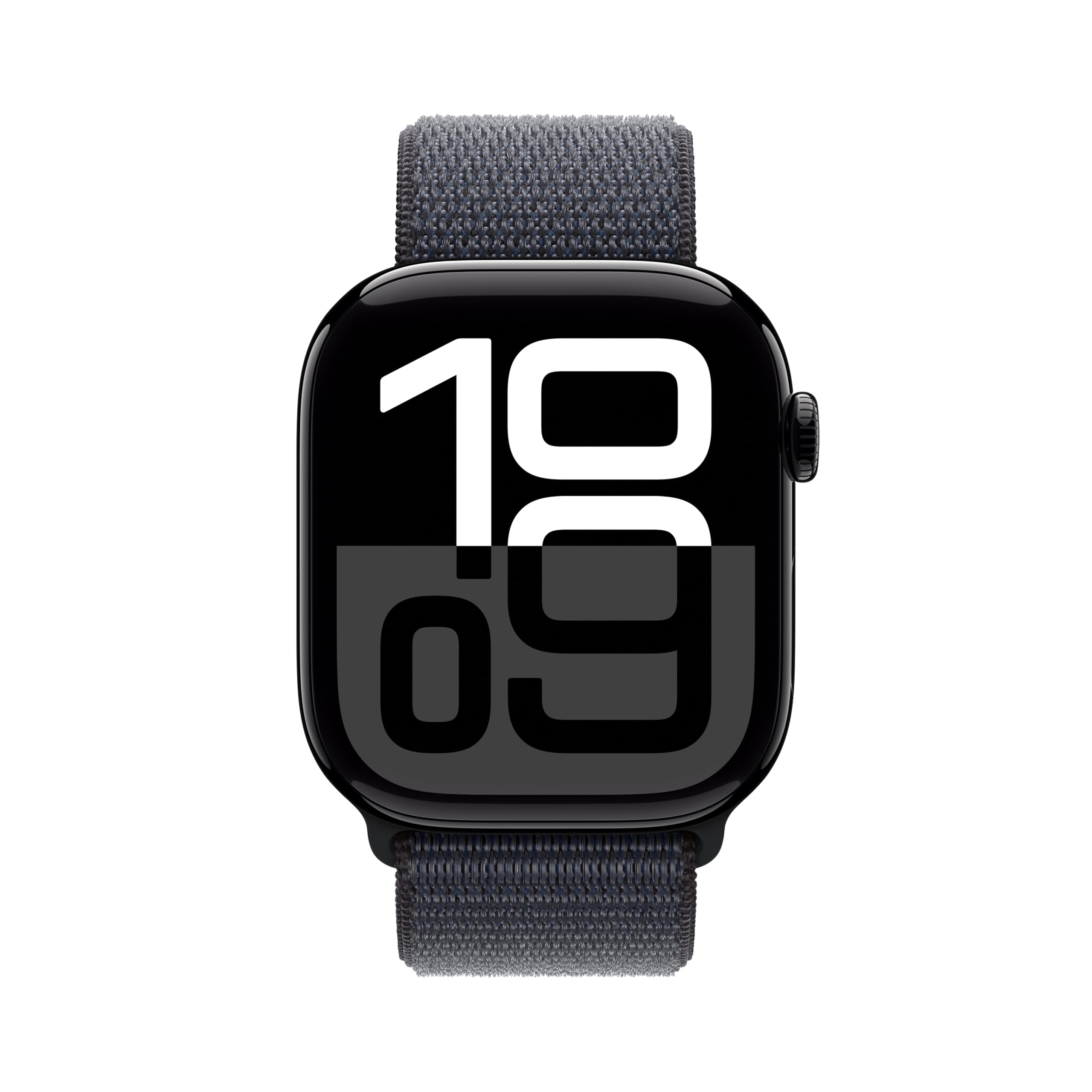 Apple Apple Watch Series 10 [GPS 46mm case] Smartwatch with Jet Black Aluminium Case with Ink Sport Loop. Fitness Tracker, ECG App, Always-On Retina Display, Carbon Neutral
