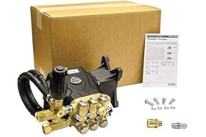 AR ANNOVI REVERBERI ANNOVI REVERBERI RRV4G40-VRT-PKG Pressure Washer Pump, 4000 PSI, 4 GPM Replacement Pump w/ VRT3 Unloader, TRF