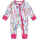 SHUING Newborn Baby Boy Girl Fall Winter Clothes Long Sleeve Fish Print Zipper Jumpsuit Romper One Piece Fishing Outfit 0-12M