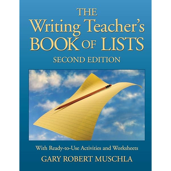 amazon com the writing teacher s book of lists with ready to use activities and worksheets 2nd edition 9780787970802 muschla gary r books