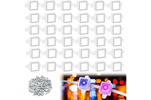 WENFAN 36 Set Mount for Govee Outdoor Lights H705 LED Light Mounting Bracket Clip with 72 Screws Waterproof Mounting Clips Compatible with Govee (Model H705),Fit for 50Ft Light,White