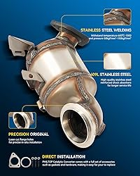 PHILTOP Front Catalytic Converter Kit Direct-Fit