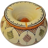 Moroccan Handmade Two-piece Ceramic Ashtray