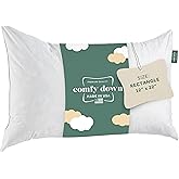 ComfyDown Decorative Throw Pillow Insert, Down and Feather Fill, 100% Cotton Cover, 233 Thread Count - Made in USA (12 X 22)