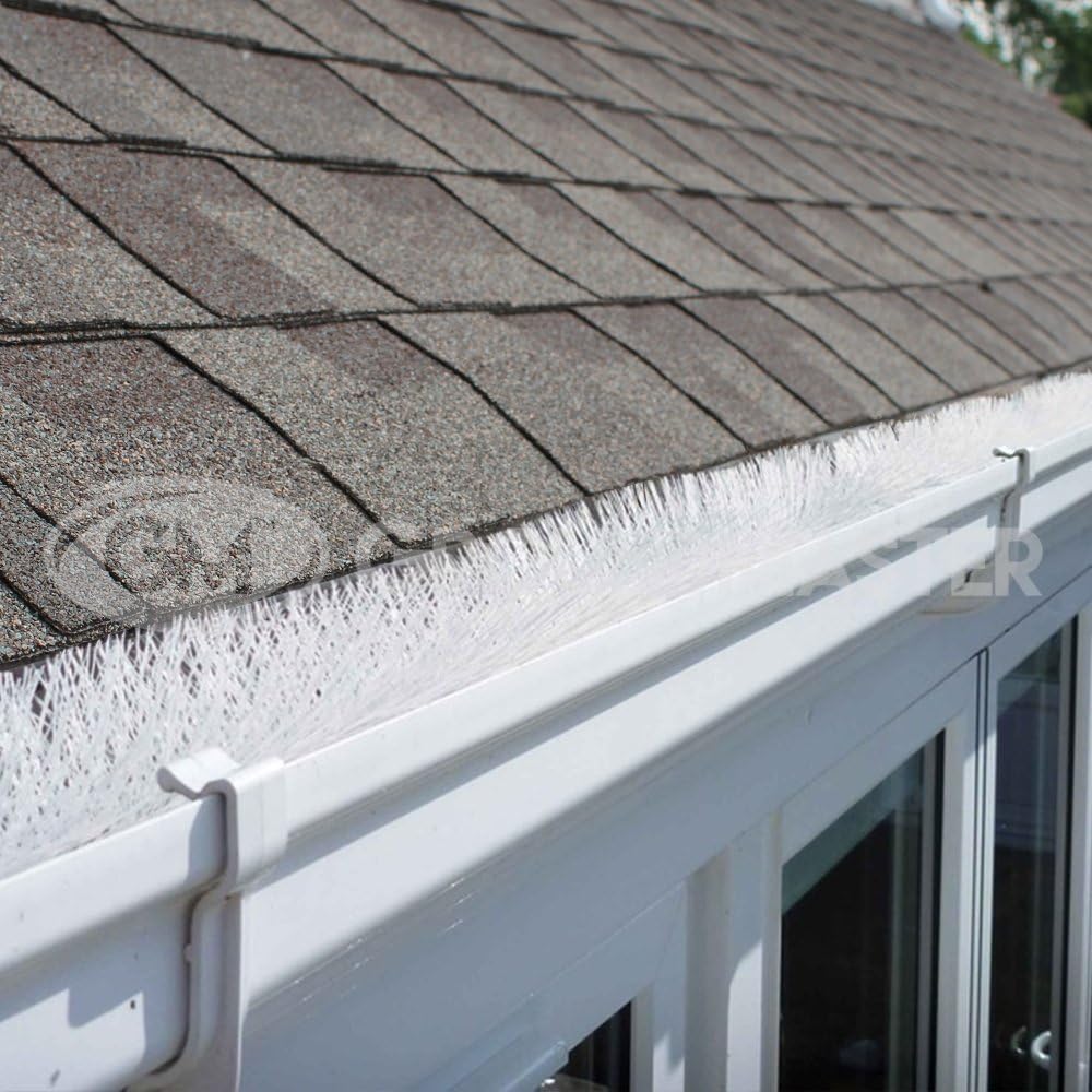 GroundMaster Gutter Guard Brush Drain Downpipe Leaves Filter (12m (39