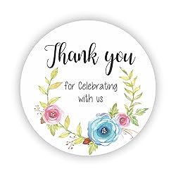Birthday Cake Favor Stickers - Baby Shower Stickers