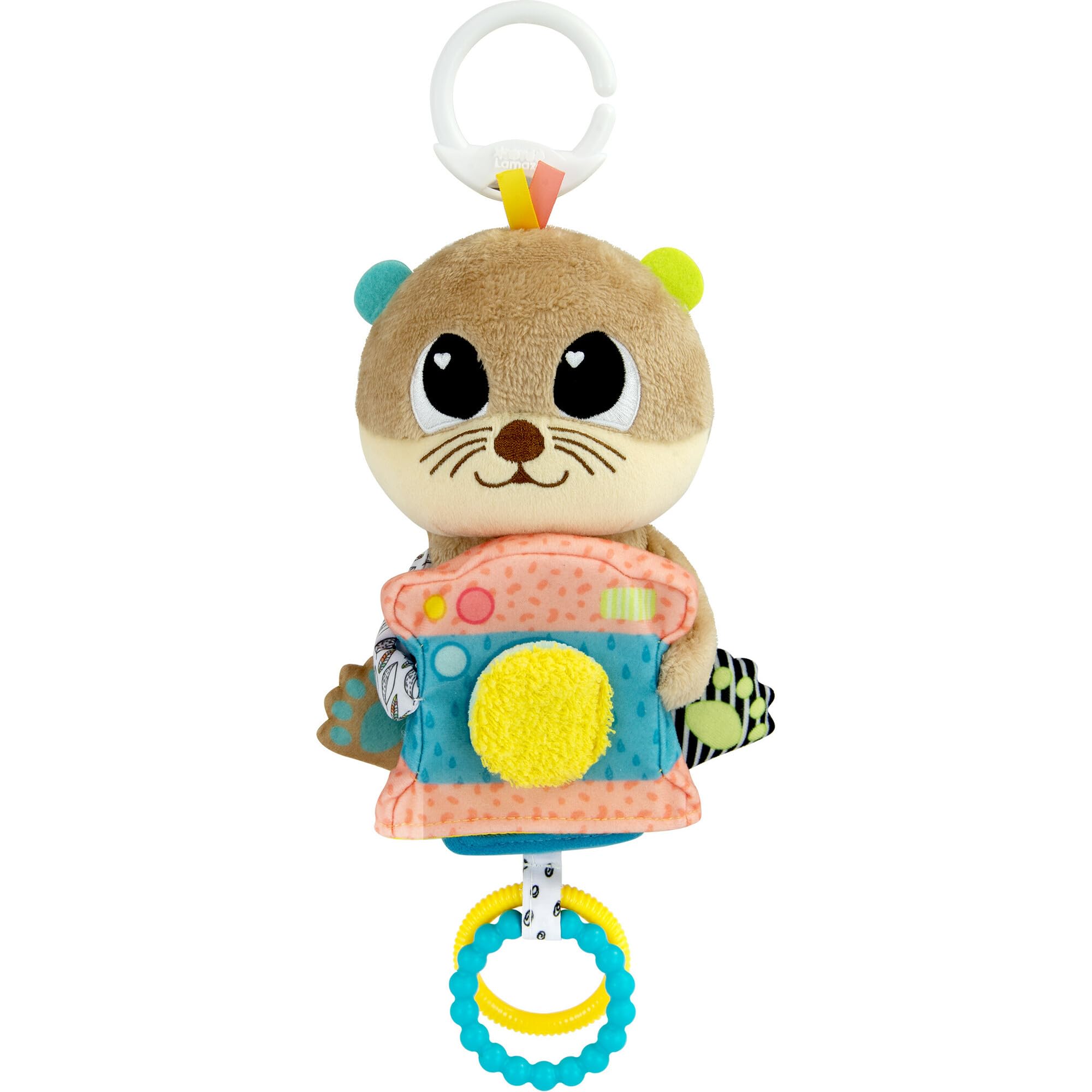 LAMAZE Arty Says Cheese Clip and Go Baby Pram Toy