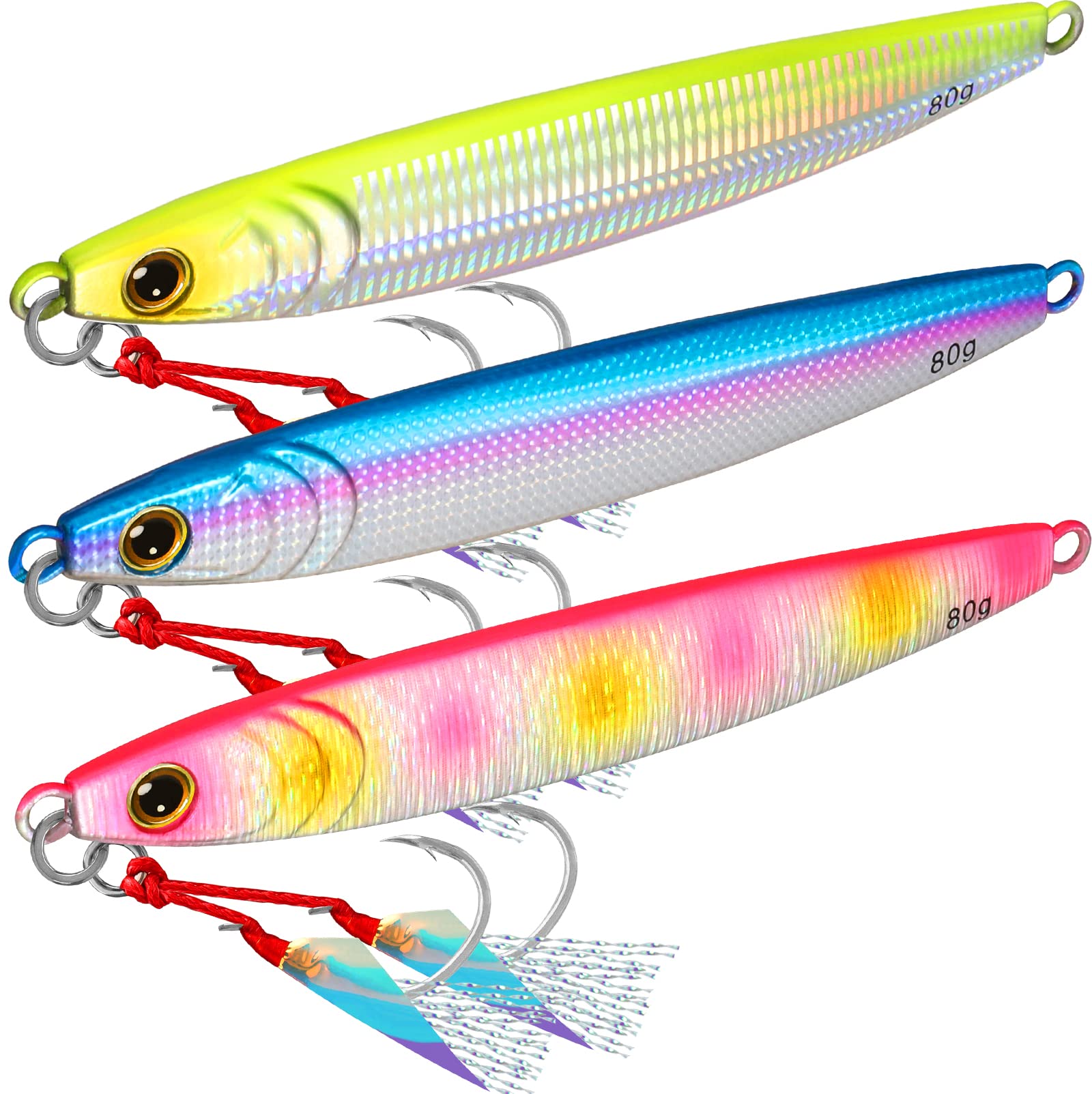 TRUSCEND Fishing Spinner Lures - Multi-Function Metal Blade Baits with Tail Spinners for Pike, Mackerel, Cod, Trout, Perch & Bass