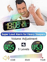 Cadmos Cute Loud Vibrating Alarm Clock for Heavy