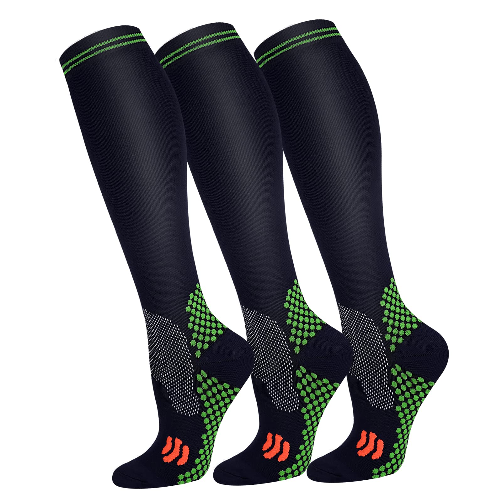 FuelMeFoot 3 Pack Copper Compression Socks