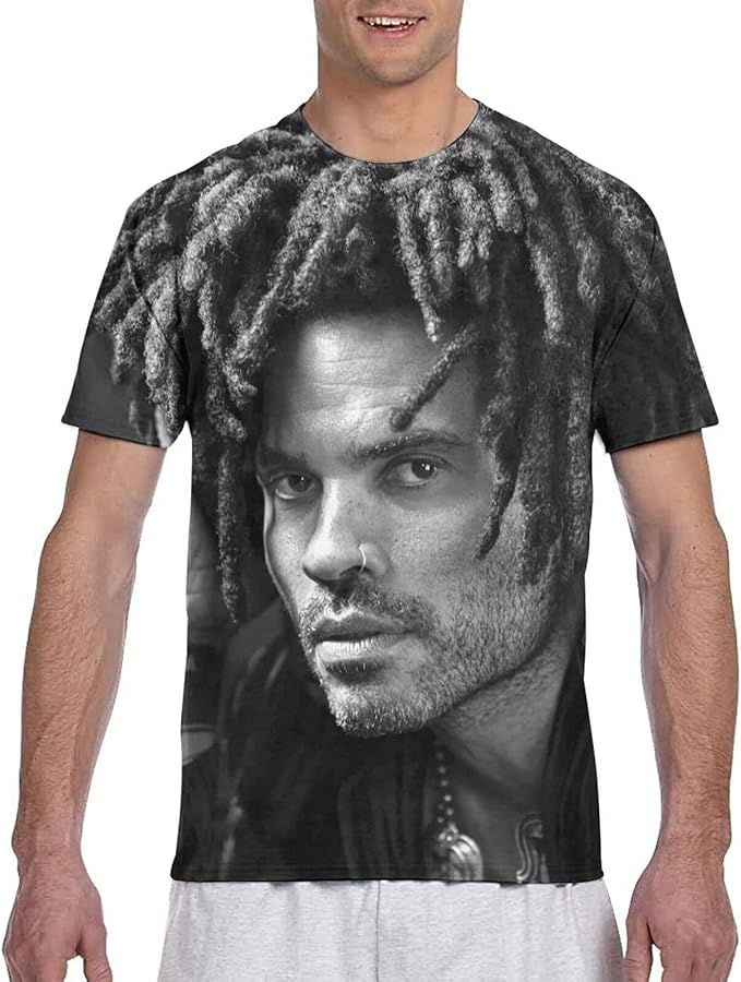 lenny kravitz black and white america shirt