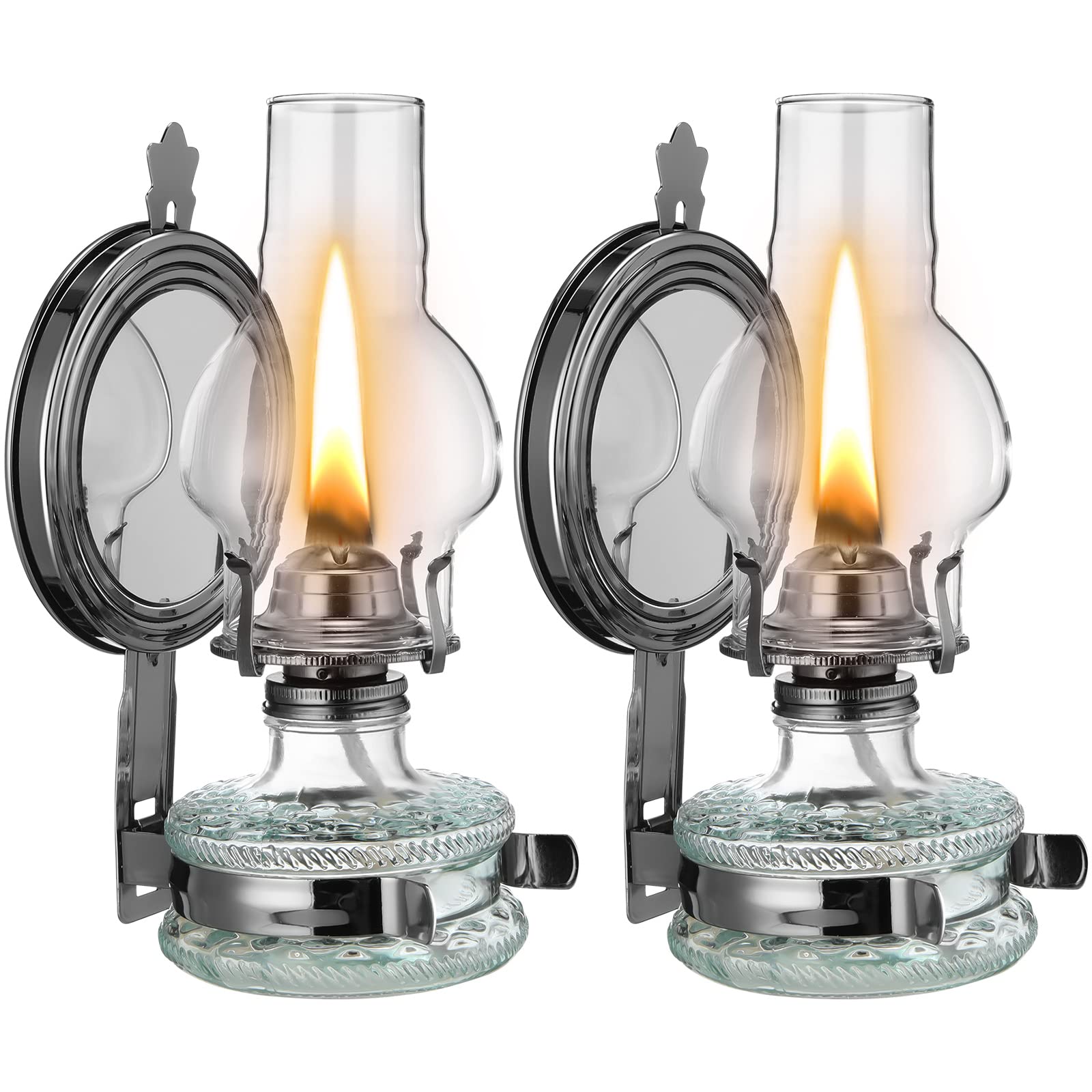 Mua 2 Pieces Large Kerosene Lamp Wall Mount Vintage Chamber Oil Lamps
