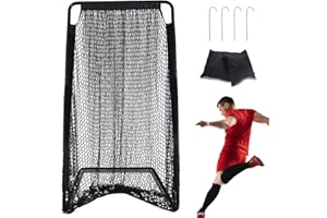 Kapler Football Kicking Cage Practice Kicking Net for Kicker 81’’x 41’’Football Field Goal for Youth Punting Backyard Outdoor