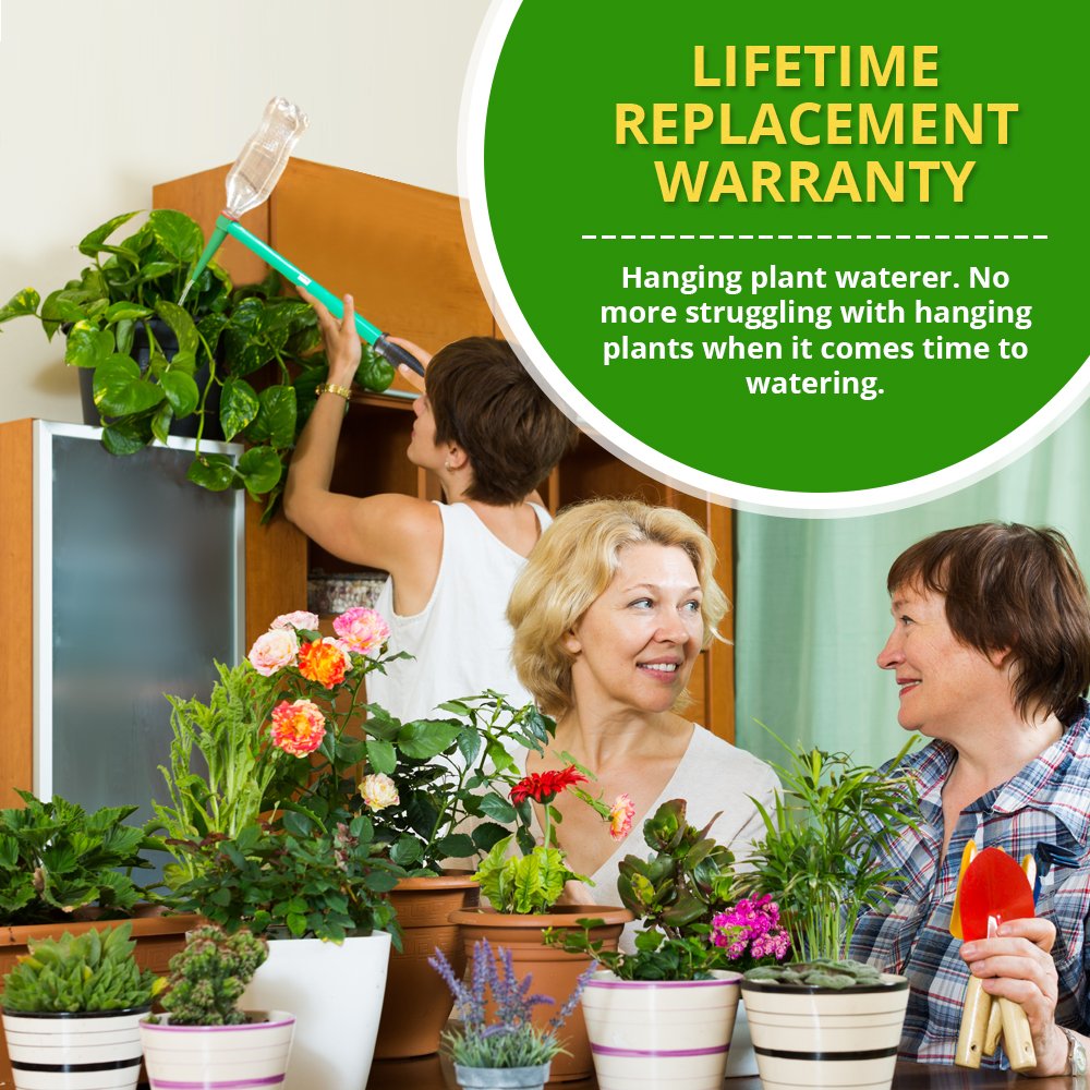 Massca Hanging Plant Waterer for Indoor and Outdoor Plants 16" Handled Funnel for Long Reach