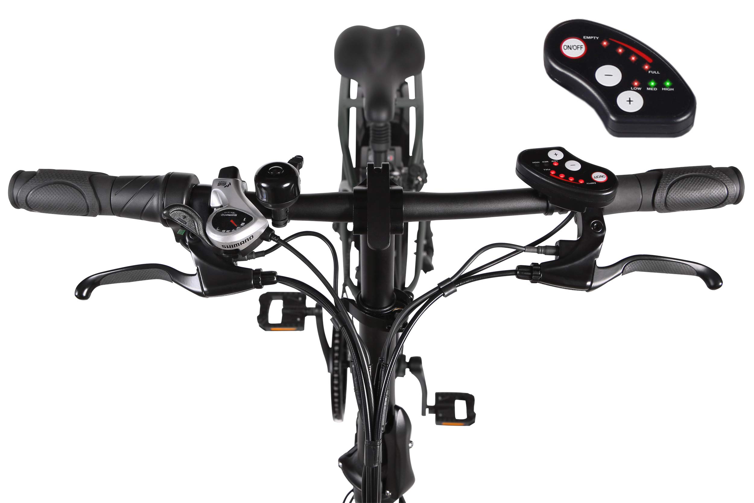 T4b Fat Black 2 Way Folding Electric Bike Portable - 