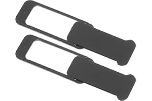 STOBAZA 2pcs Laptop Webcam Cover Slide, Square Shape Privacy Slider for Computer Camera Protection, Black