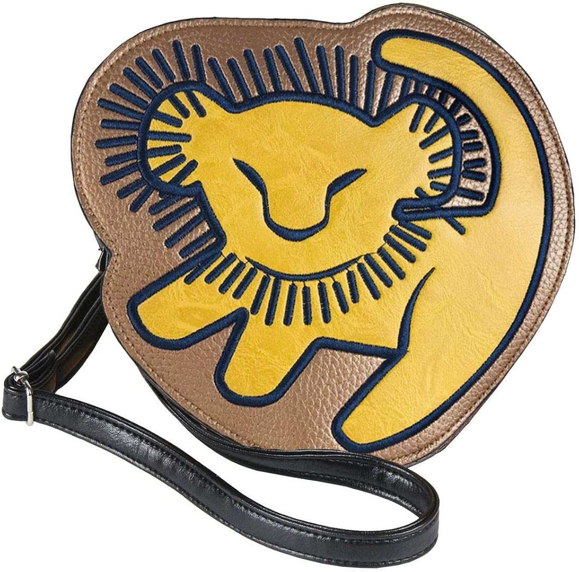CERDA ARTESANIA Bolso Bandolera 3D Lion King Unisex Adults’ Messenger Bag, Brown (Marron), 5x16x15 Centimeters (W x H x L)