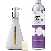 Dirty Labs | Bio-Liquid Laundry Detergent Refill &amp; Pump Set | Murasaki Scent | 80 Loads (21.6 fl oz) &amp; Pump | Hyper-Concentrated | High Efficiency &amp; Standard Machine Washing | Nontoxic, Biodegradable