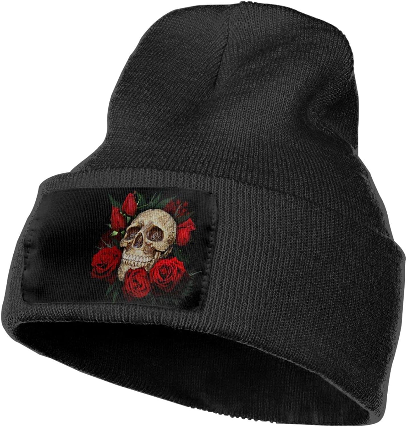 Sugar Skulls Rose Glitter Halloween Men's Womens Knit Hat