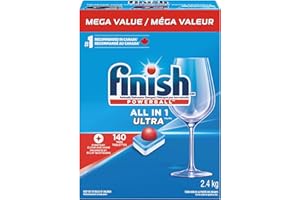 Finish Powerball Automatic Dishwasher Detergent, All in 1 Ultra Powerful Clean, 2.4 KG - 140 Tabs