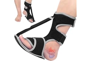 SNUSIM Plantar Fasciitis Night Splint - Upgraded Plantar Fasciitis Relief Braces For Women Men Day Night - Ankle Brace Arch Support Achilles Tendonitis Relief Foot Drop Heel Pain Relief - Adjustable