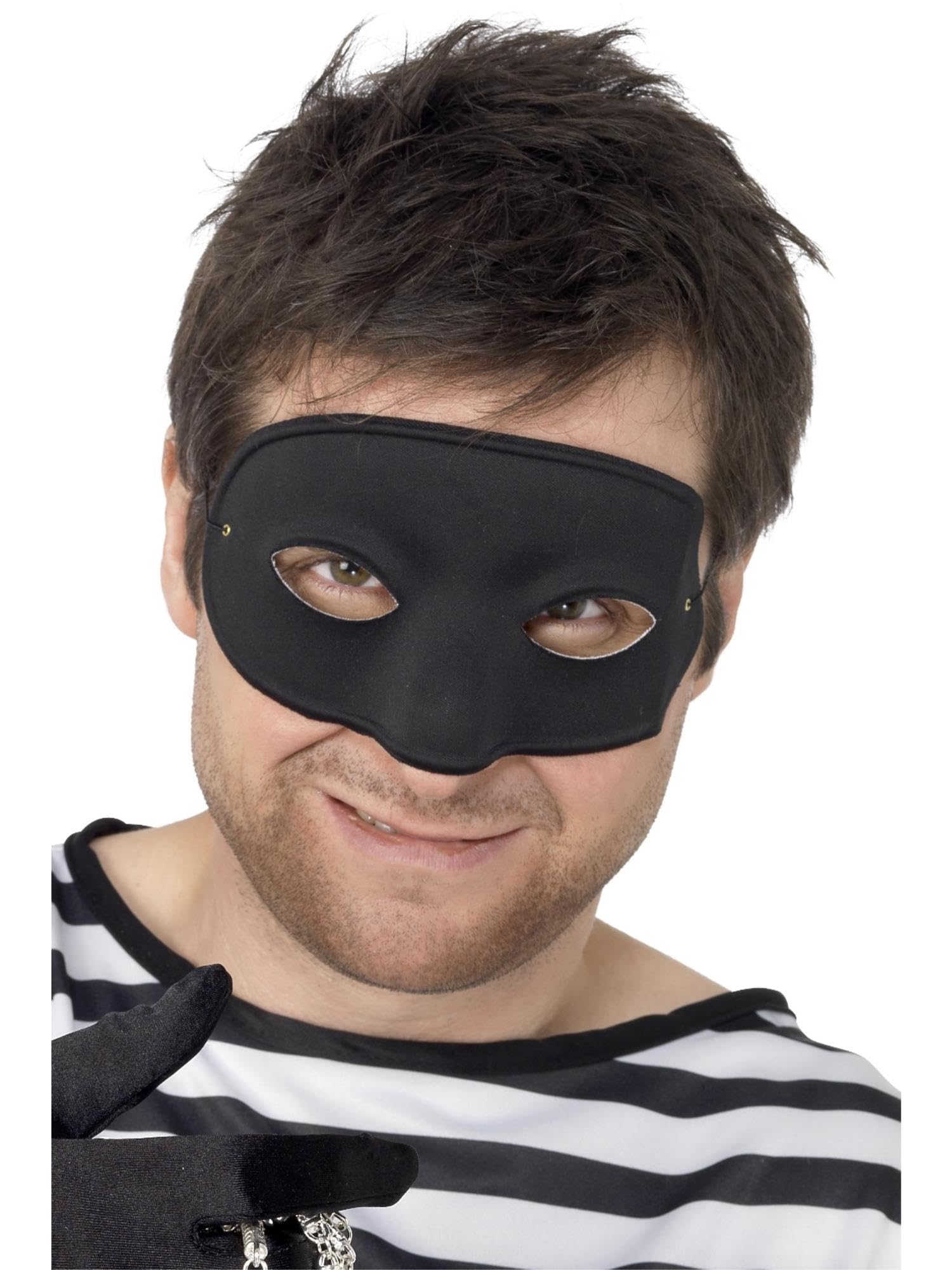 Burglar Eyemask Black Covers Nose