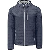 Cutter & Buck mens Rainier Primaloft Eco Mens Full Zip Hooded Jacket