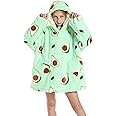 SZCMSM Hoodie Blanket for Kids Boys Girls Oversized Wearable Blanket Sweatshirt with Pockets