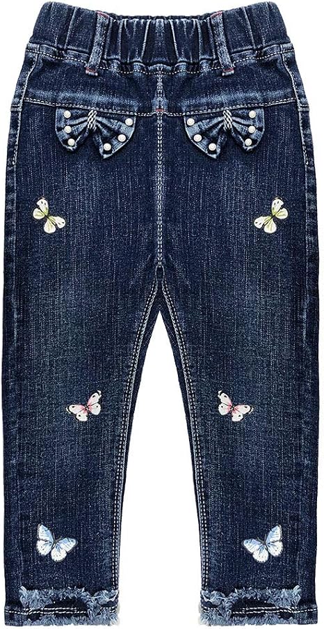 Calça Jeans Infantil Menina Peacolate - Bordado Golfinho 4-5T
